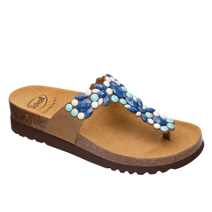 Alicia Flip-Flop Blu Multicolore&nbsp;Tg.41&nbsp;Scholl