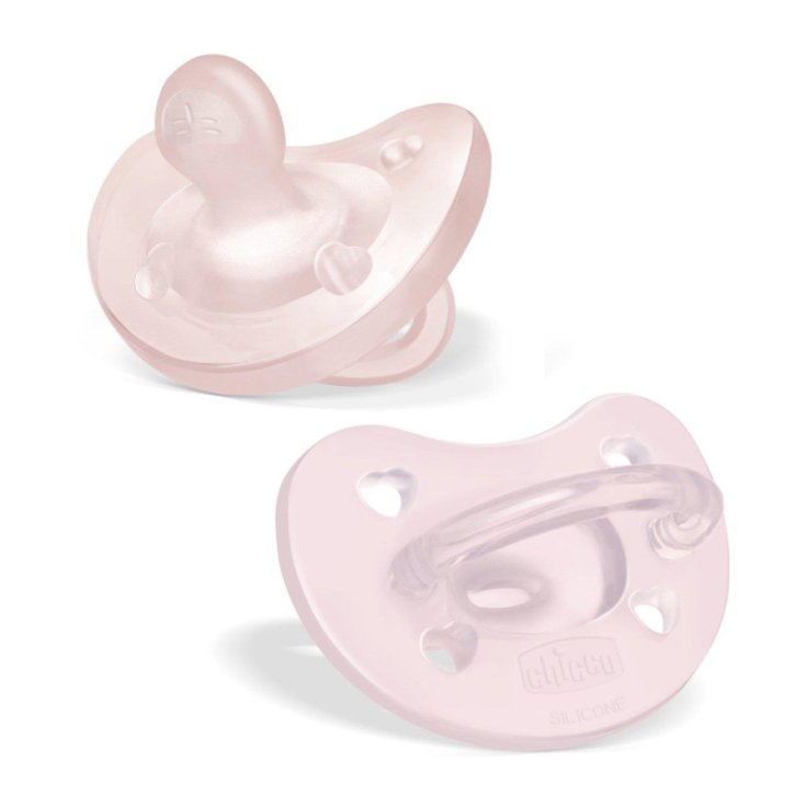 Gommottino Physioforna Rosa Silicone 2-6M Chicco 2 Pezzi