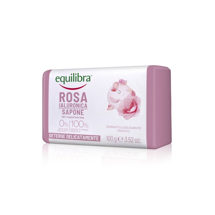 Sapone 100% Vegetale&nbsp;Rosa Ialuronica Equilibra 100g