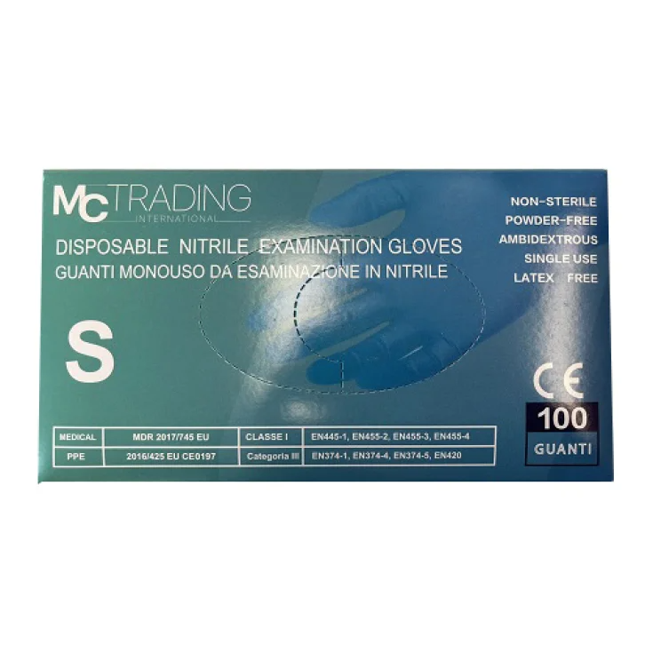 Guanti Monouso&nbsp;in Nitrile S MC Trading 100 Pezzi