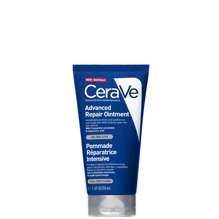 CeraVe Balsamo Riparatore, Per Pelli Molte Secche, Screpolate e Danneggiate, 50 ml