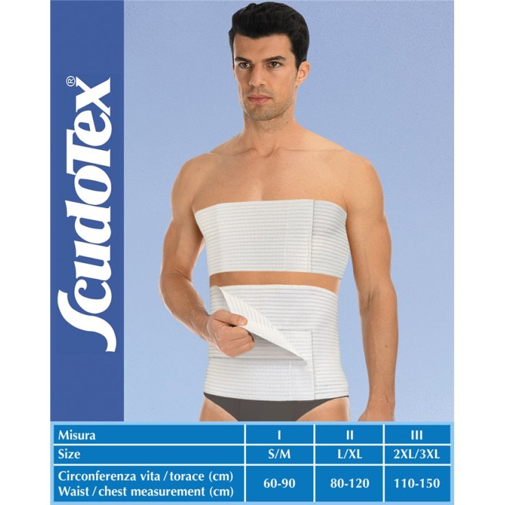 Cintura Multi-Grippante Regolabile Doppia Chiusura Bianca 28cm 3 Scudotex&reg;