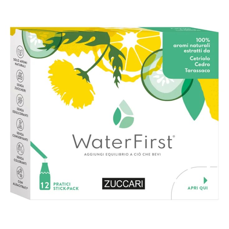 WaterFirst&reg; Cetriolo, Cedro, Tarassaco ZUCCARI 12 Stick
