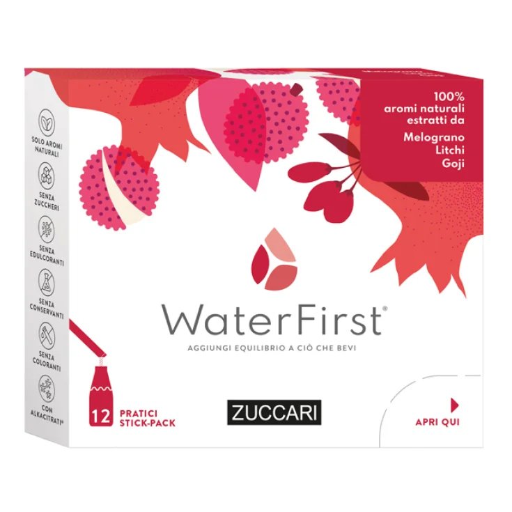 WaterFirst&reg; Melograno, Litchi, Goji ZUCCARI 12 Stick