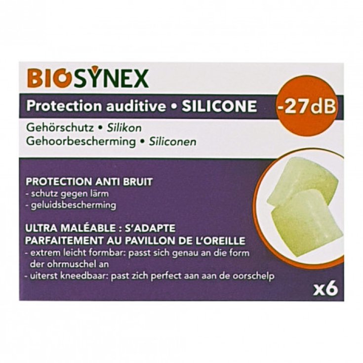 Protezioni Per Udito Silicone Trasparente BioSynex 3 Paia