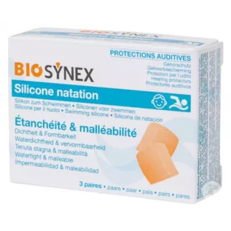 Protezione Udito Per Nuoto Silicone Bambini BioSynex 3 Paia