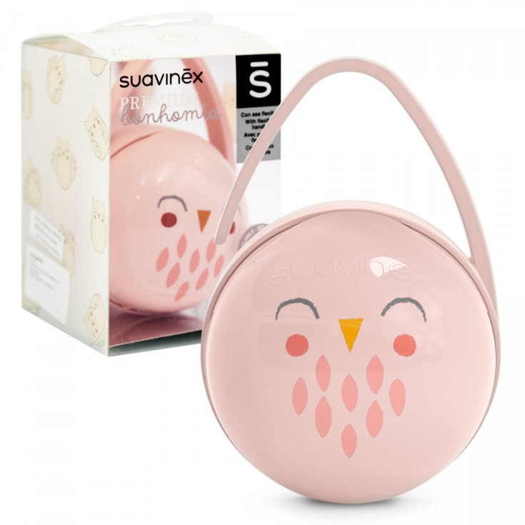 Bonhomia Scatola Portasucchietto Duo Civetta Rosa Suavinex 1 Pezzo