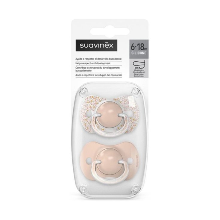 Dreams Succhietti Silicone Pro 6-18M Rosa Suavinex 2 Pezzi