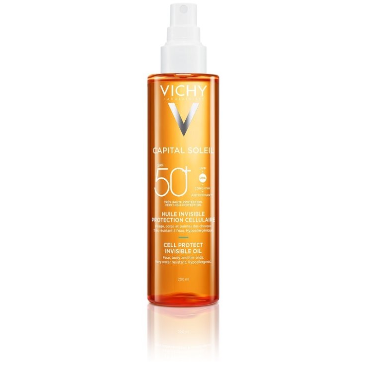 Vichy Capital Soleil Cell Protect Olio Invisibile viso, corpo e capelli Protezione elevata SPF50+