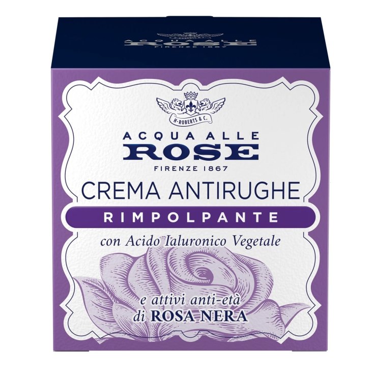 Crema Viso Antirughe Rimpolpante Acqua alle Rose 50ml