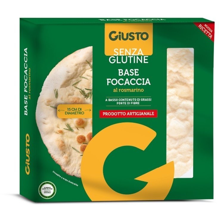 Fondo Focaccia Rosmarino Giusto Senza Glutine 130g