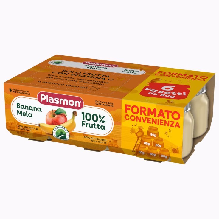 Omogeneizzato Banana Mela Plasmon 6x80g