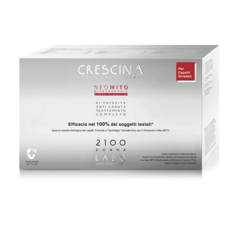 Neo Mito 2100 Donna Trattamento Completo CRESCINA Isole Follicolari 20+20 Fiale