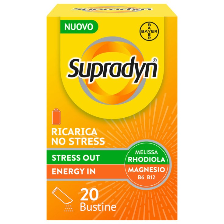 Supradyn Ricarica No Stress Integratore Vitamine e Magnesio 20 Bst