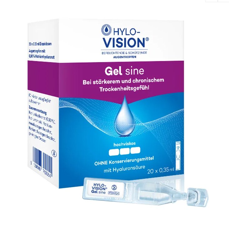 HYLO-VISION&reg; Gel sine FM 20 Flaconcini