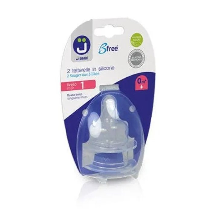 Sippi Beccucci Ortodontici in Silicone 0M+&nbsp;J Bimbi 2 Pezzi