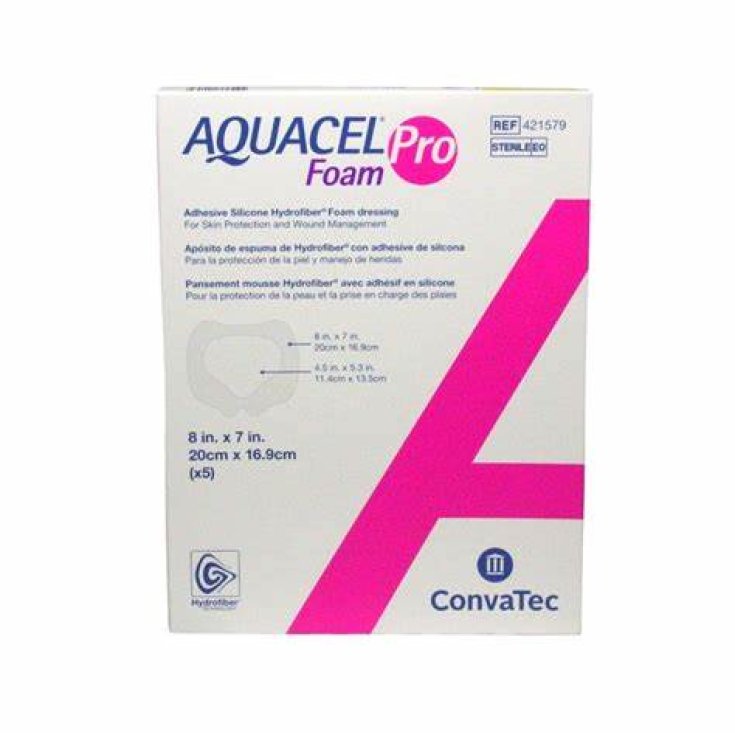 Aquacel&reg; Foam Pro 20x16,9cm Convatec 5 Pezzi