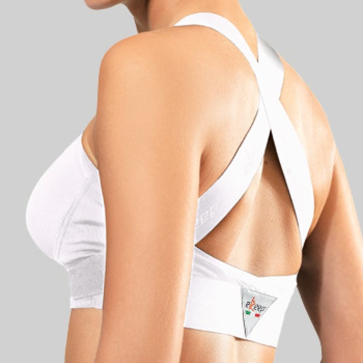 B1 Postural Bra&reg; Reggiseno Posturale Bianco 6 Plus Ekeep 1 Pezzo