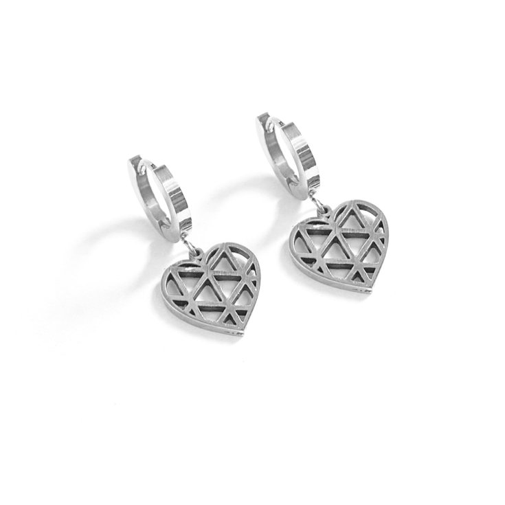 Orecchini Cuore Vuoto Argento&nbsp;MyLovly