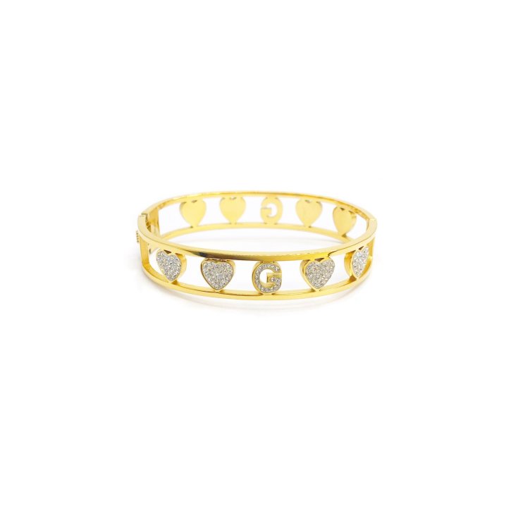 Bracciale&nbsp;Lettera G&nbsp;Rigido Oro Linea ABC MyLovly