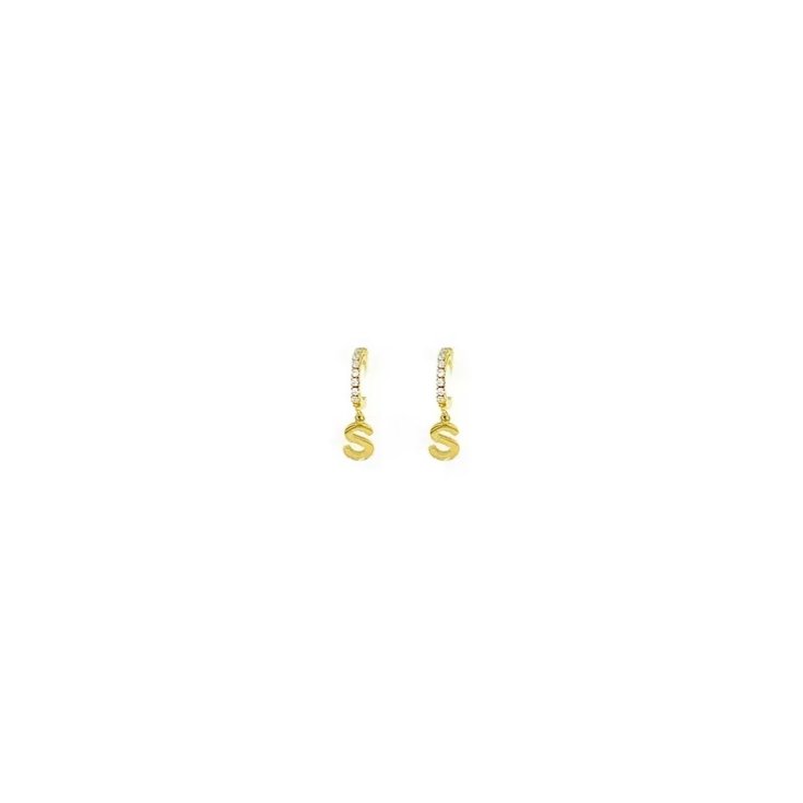 Orecchini Lettera S Oro&nbsp;Linea ABC MyLovly