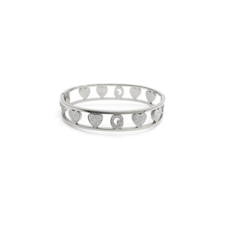 Bracciale&nbsp;Lettera G&nbsp;Rigido Argento Linea ABC MyLovly