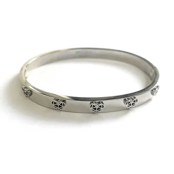 Bracciale Rigido Cuori Argento Collezione Sisters MyLovly