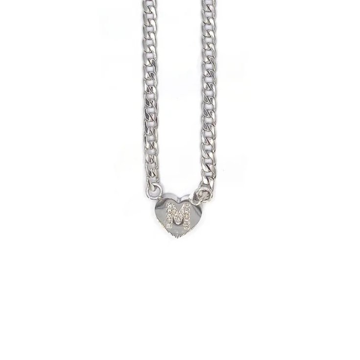 Collana Lettera M&nbsp;Argento Linea ABC MyLovly