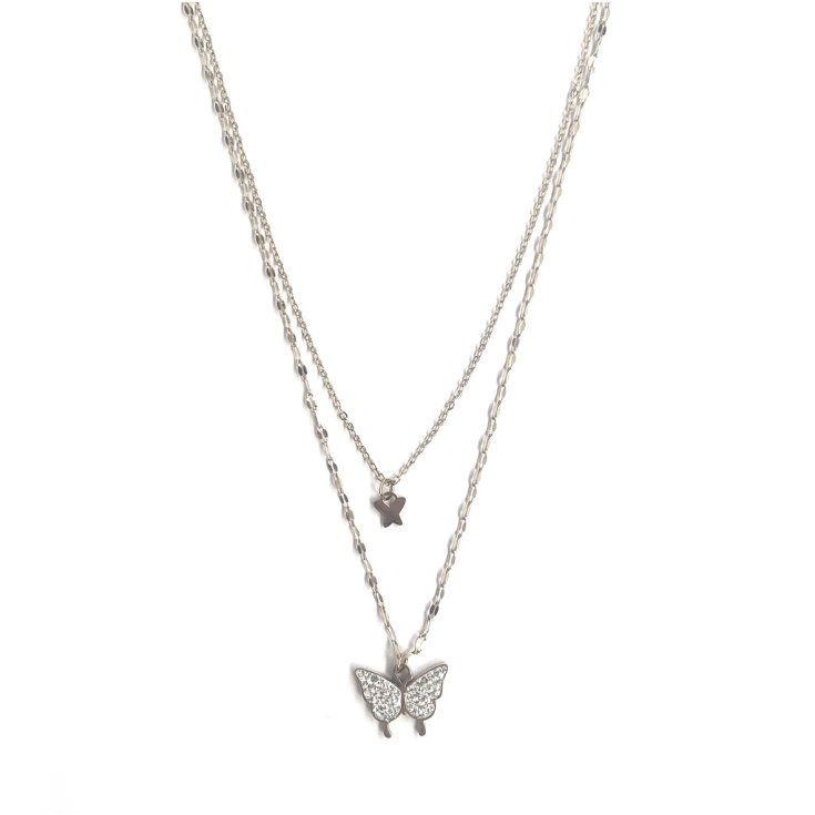 Collana Doppia Farfalla&nbsp;Argento MyLovly