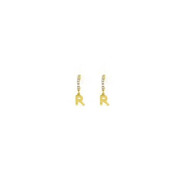 Orecchini Lettera R&nbsp;Oro Linea ABC MyLovly
