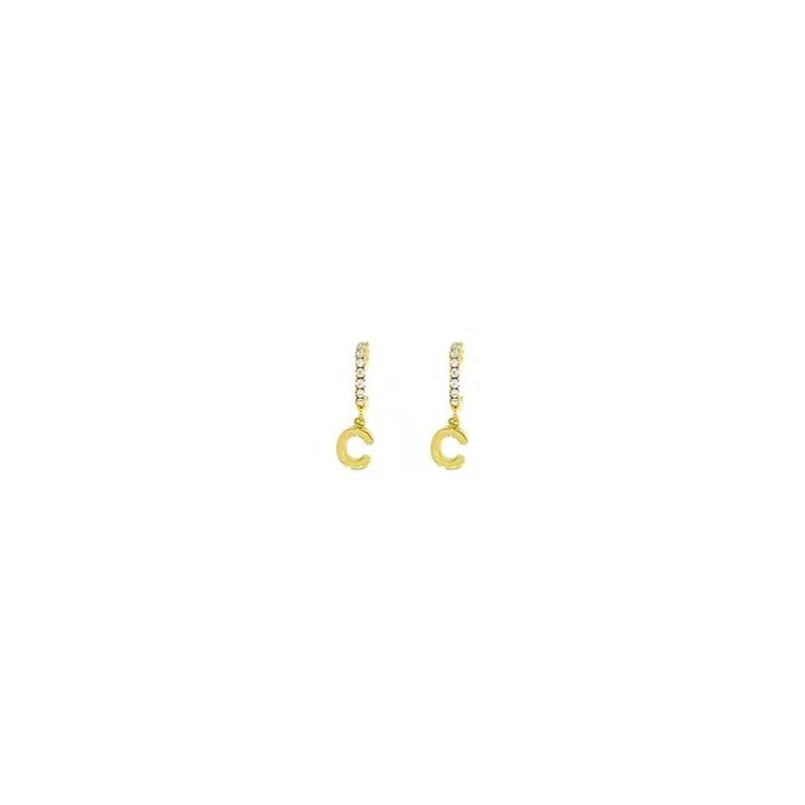 Orecchini Lettera C Oro&nbsp;Linea ABC MyLovly