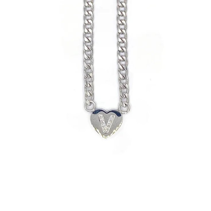 Collana Lettera V&nbsp;Argento Linea ABC MyLovly