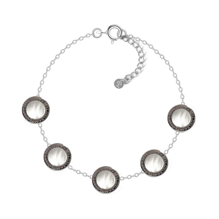 Bracciale Bottone Madreperla Bianco MyLovly