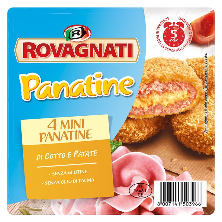 Mini Panatine Mais Prosciutto Cotto+Patate Rovagnati&reg; 180g