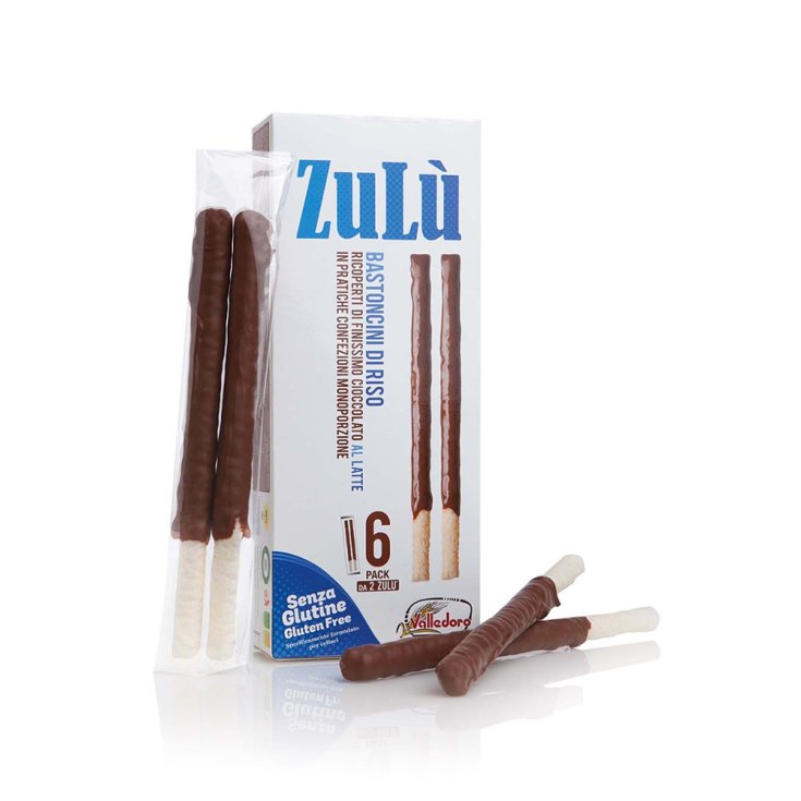 ZuL&ugrave; Bastoncini di Riso con Cioccolato al Latte 140g