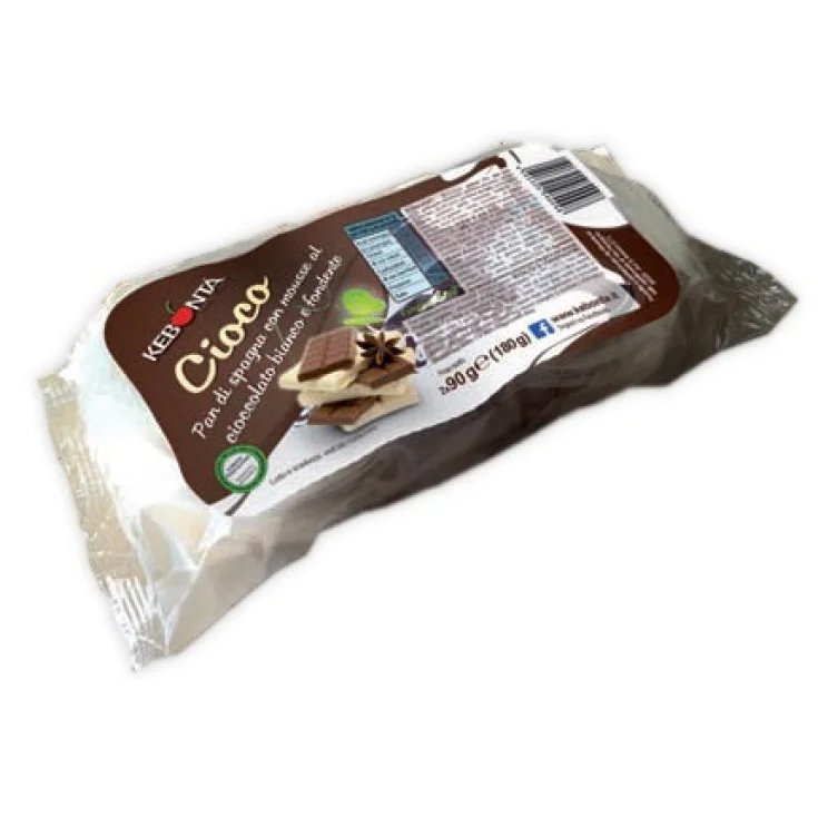 Cioco Cioccolato Bianco/Fondente KEBONT&Agrave; 2x90g