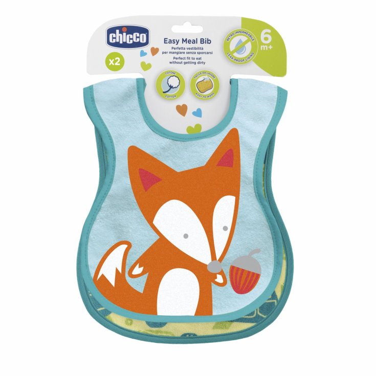Bavagline 6m+ Neutre Chicco&reg; 2 Pezzi