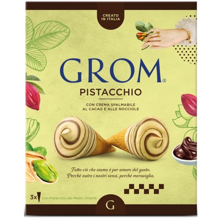 Cono&nbsp;Gelato al Pistacchio GROM 3x58g
