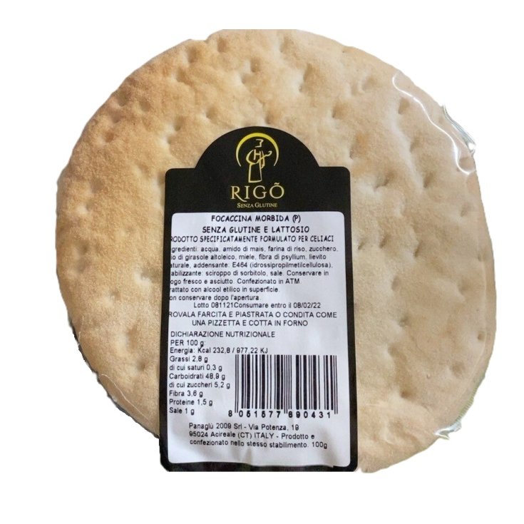 Focaccina Morbida RIG&Ograve; 100g