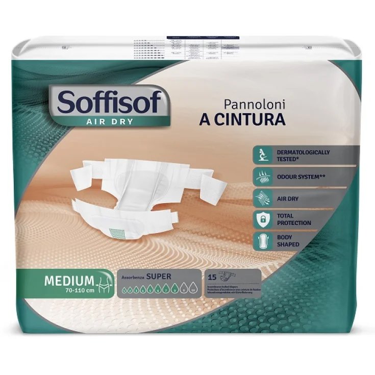 Pannoloni A Cintura Air Dry Super M Soffisof&reg; 15 Pezzi