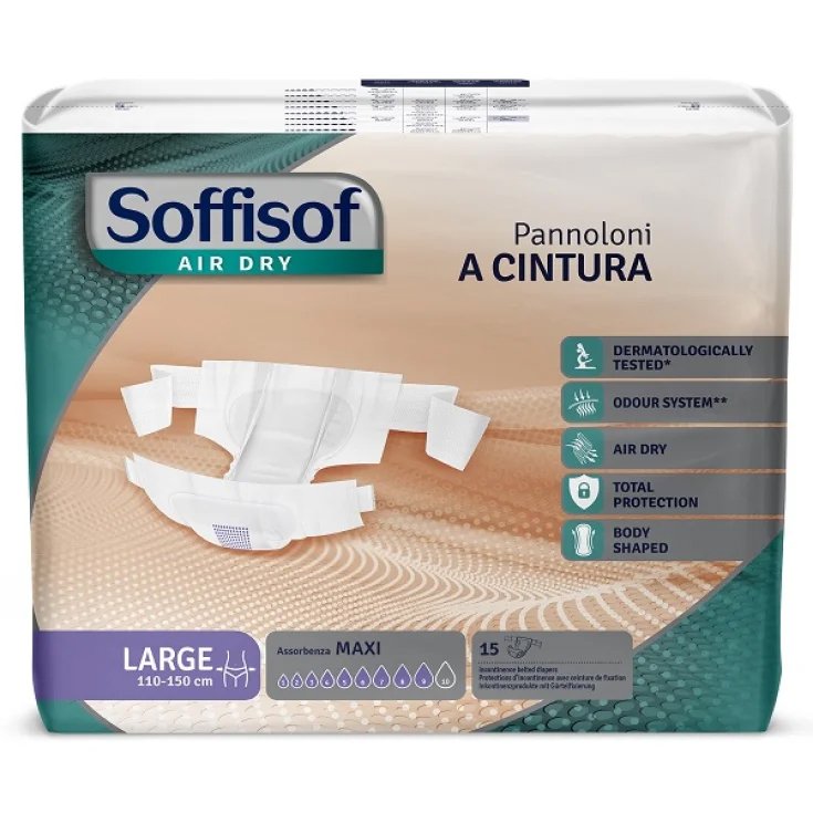 Pannoloni A Cintura Air Dry Maxi L Soffisof&reg; 15 Pezzi