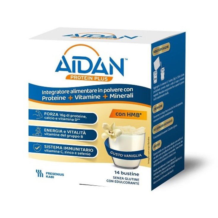 Aidan&reg; Protein Plus Vaniglia 14 Bustine