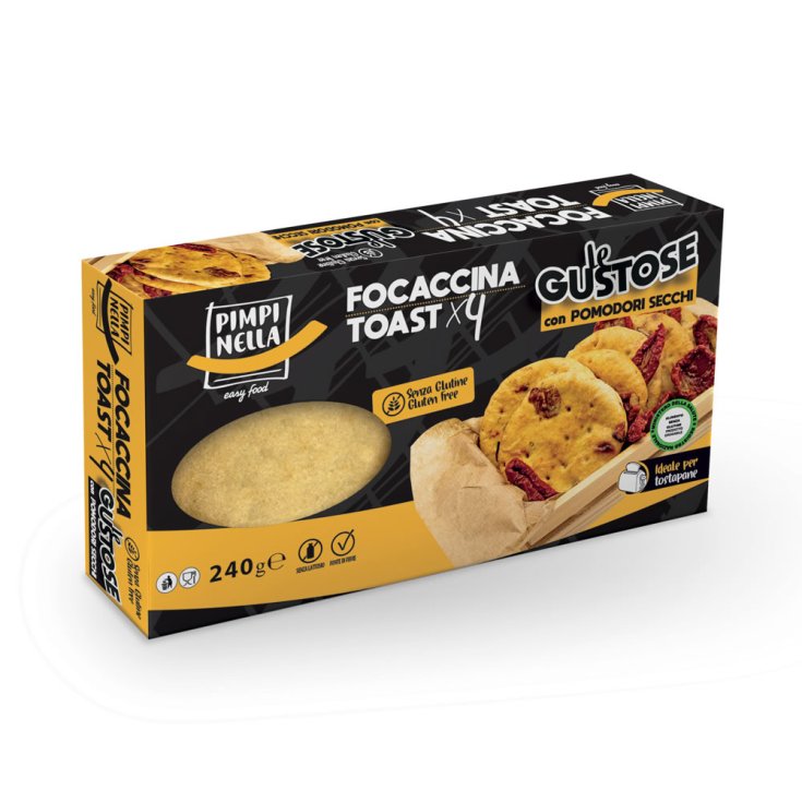 Focaccina Toast Le Gustose con Pomodori Secchi Pimpinella 240g