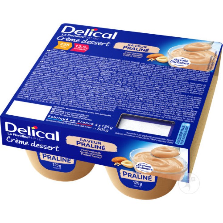 Cr&egrave;me Dessert Pralin&eacute; Delical La Floridine 4x125ml