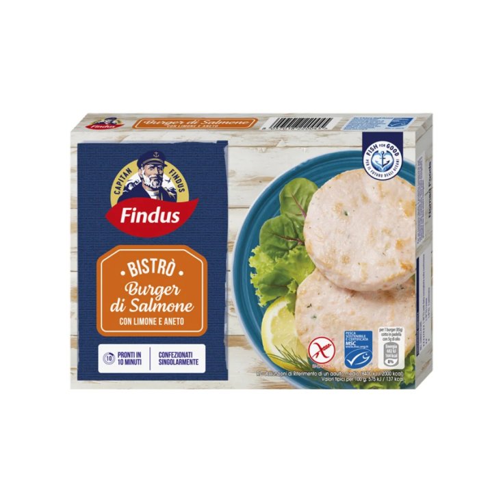 Bistr&ograve; Burger Di Salmone Con Limone E Aneto Findus 170g