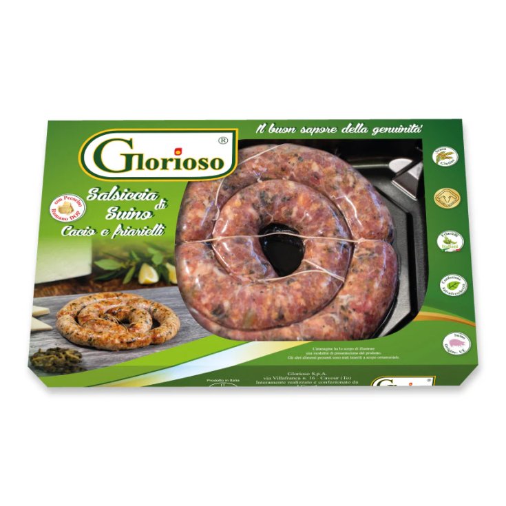 Salsiccia Suino Con Pecorino Glorioso&reg; 300g
