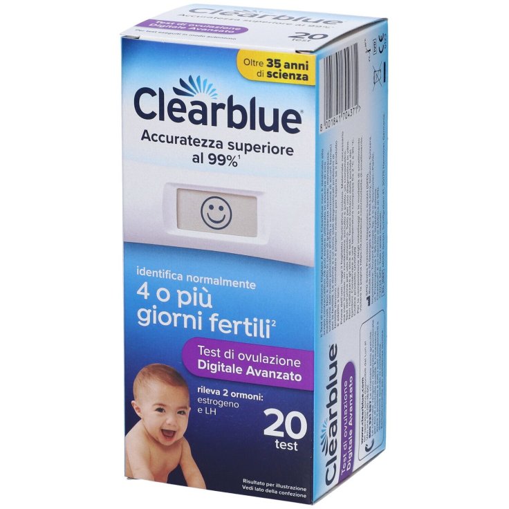 Clearblue Test di Ovulazione&nbsp;Digitale Avanzato 20 Test