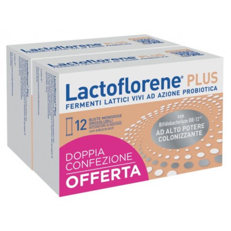 Lactoflorene Plus Bipack Montefarmaco 12 Bustine Da 48g