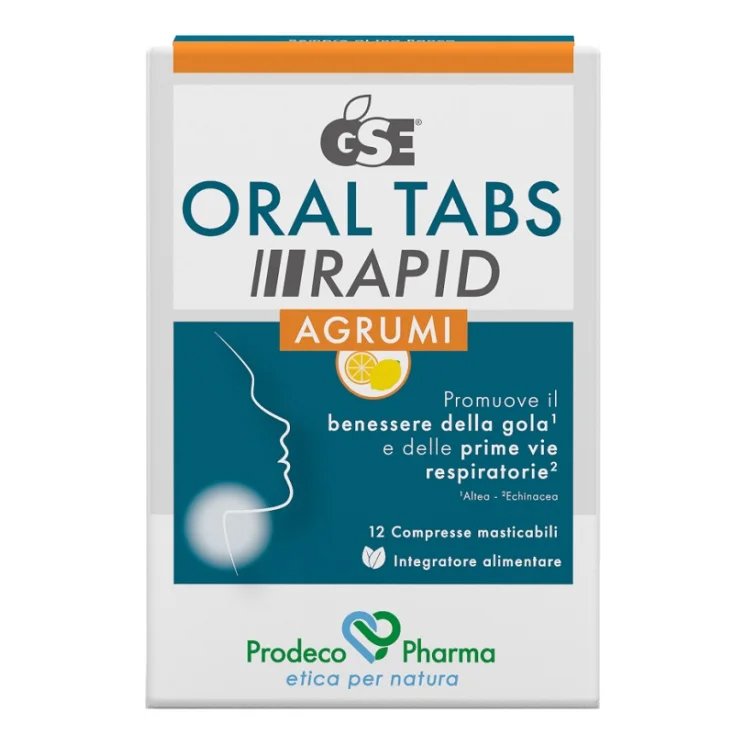 GSE&reg; Oral Tabs Rapid Agrumi Prodeco Pharma 12 Compresse