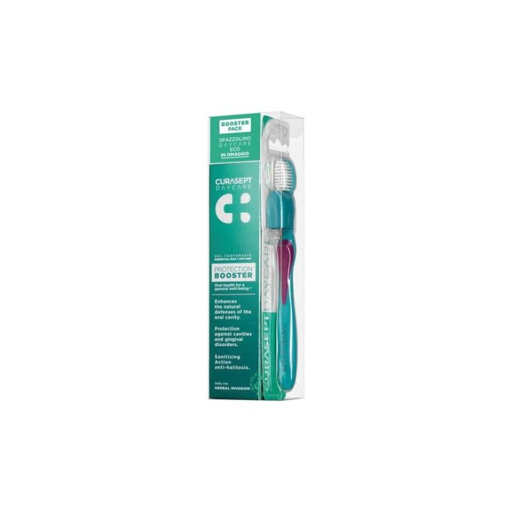 Booster Dentifricio 75 Ml + Spazzolino Herbal Invasion Curasept DayCare 75ml+1 Pezzo Booster Dentifricio 75 Ml + Spazzolino Herbal Invasion Curasept DayCare 75ml+1 Pezzo